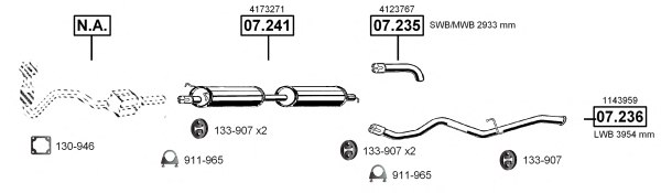 ASMET FO075175 Exhaust System